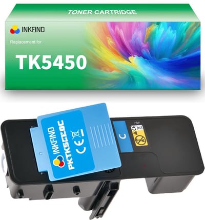 INKFIND TK-5450 Cyaan tonercartridge compatibel met Kyocera TK5450 TK-5450 Cyaan geschikt voor Kyocera ECOSYS PA2600cwx/PA2600cx/MA2600cwfx/MA2600cfx - 1-pack Cyaan