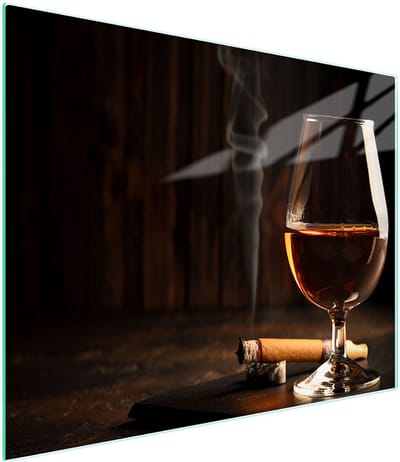 TMK ArtDeko Serie - Glazen Snijplank - 52x30 cm - Hittebestendig - Antislip