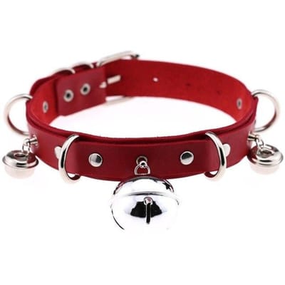 Punk Goth Rode PU Leer Choker Halsband Sexy Spike Nekband Sleutelbeen Kettingen Voor Vrouwen Mannen Sieraden Gotische Accessoires brown