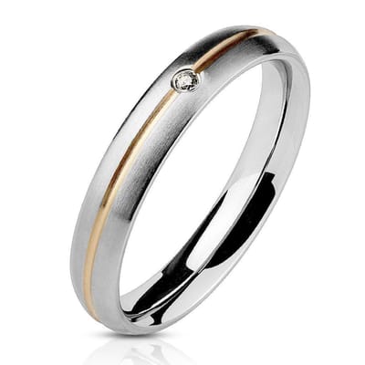Ring Dames - Ringen Dames - Ringen Vrouwen - Zilverkleurig - Zilveren Kleur - Ring - Met Uniek Steentje - Amora