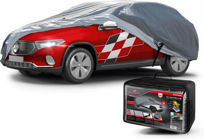 Walser Premium Dekzeil voor auto All Weather Plus - autozeil volledige garage Maat 8 SUV/VAN grijs