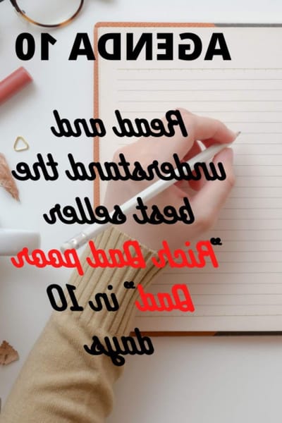 Lees Agenda - Boek Gids - Boek Lezen - 10 Dagen Plan - 30 Pagina's - Zwart
