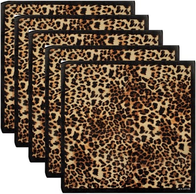 PartyXplosion Carnaval verkleed panter zakdoek - bandana/sjaaltje - 5x53cm - katoen - foute/panter party
