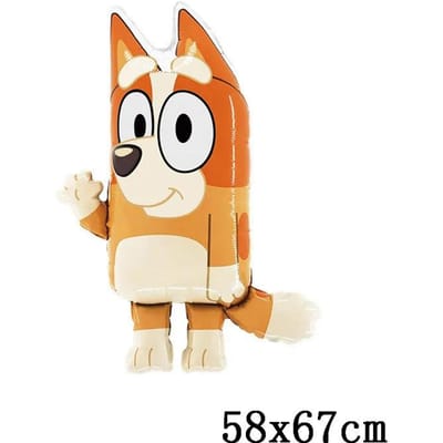 Grote Bluey Ballon Kinderfeest Benodigdheden Kinderen Mooie Blauwe Puppy Bingo Feest Decoratie Hond Folie Ballonnen Jongens Geboortedatum Speelgoed 60x110cm