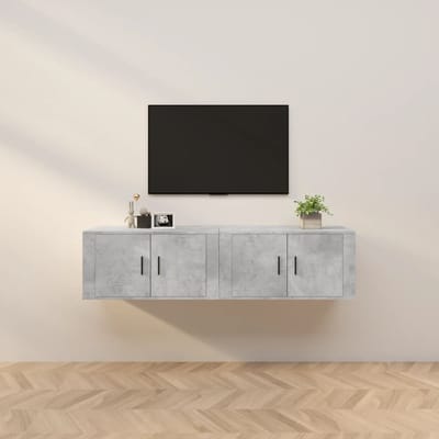 vidaXL - Tv-wandmeubels - 2 - st - 80x34,5x40 - cm - betongrijs