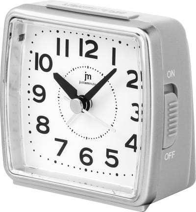 Just a minute | Wekker | Grijs | Stil uurwerk