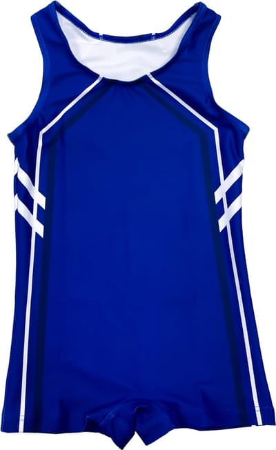 Sparkle&Dream Turnpakje Heren/Jongens Sem Blauw - Maat AXL S/M - Gympakje voor Turnen, Acro, Trampoline en Gymnastiek