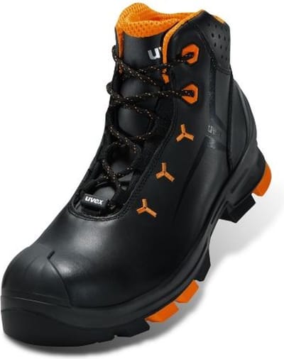 Uvex 2 laarzen S3 65032 zwart, oranje (65032)