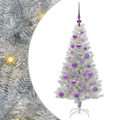 vidaXL - Kerstboom - Zilver - 120 - cm - PET