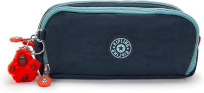Etui - Pennendoosje - Schoolbenodigdheden - Drie vakken - 23 x 10 cm - Donkerblauw