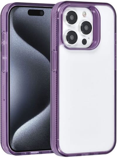 UNIQ Accessory Back Cover - iPhone 15 Pro - Paars - Schokabsorberend & Antislip