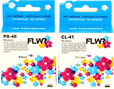 FLWR Canon PG-40 / CL-41 Multipack zwart en kleur (Huismerk (remanufactured))