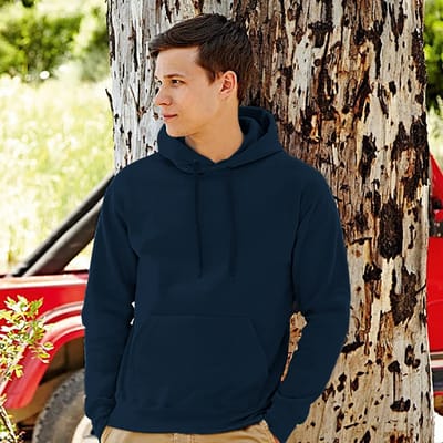 Fruit Of The Loom Heren Premium 70/30 Sweatshirt Capuchon / Hoodie (Donker Marine)
