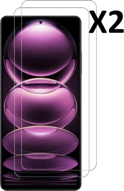 Screenprotector geschikt voor Xiaomi Redmi Note 12 Pro screenprotector Beschermglas 2 pack - Screenprotector geschikt voor Xiaomi Redmi Note 12 Pro screen protector glas