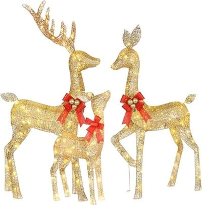 Equivera Kerstversiering Buiten - Kerstversiering - Kerst Versiering - Kerst Decoratie - Kerstdecoratie - Kerstdecoratie voor Buiten - Voor de Leukte Kerstviering!
