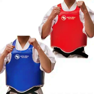 MARTIAL WORLD – Full Body Protector – XL - Unisex - Premium Leer - Optimaal Absorberend Bodyprotector - Lichaam Beschermer