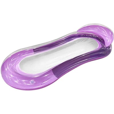 1 stuks Kleurverloop Opblaasbaar Water Zwevend Bed Draagbare Comfortabele Ligstoel Hangmat voor Strand Zwembad Feest Hoge Kwaliteit Praktisch Dagelijks Gebruik paars