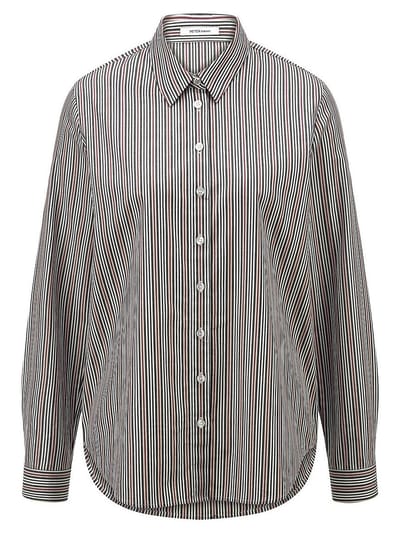 Blouse Van Peter Hahn grijs