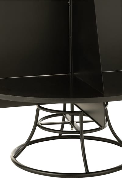 J-Line rek Kerstboom - metaal - zwart - medium