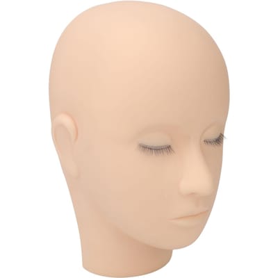 Wimper Mannequin Hoofd 3 Lagen Veilig Zacht Siliconen Hoge Simulatie Make-up Oefenhoofd voor Salon Massage Training