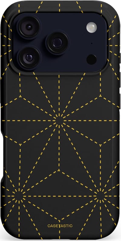Casetastic hoesje geschikt voor Apple iPhone 17 Pro - MagSafe - Dubbellaagse bescherming - Vouwlijn - Fashion Case - Zwart