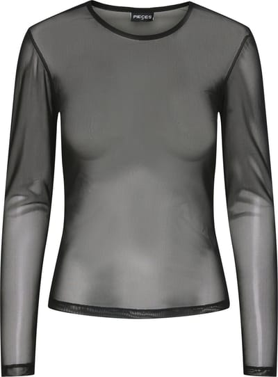 Pieces Top met lange mouwen PCNINNI MESH
