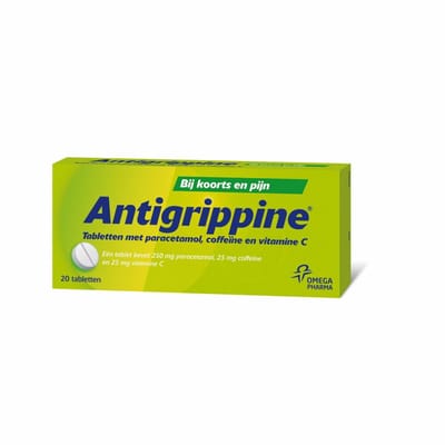 Antigrippine 250 mg - 2 x 20 tabletten