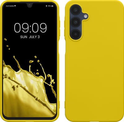 kwmobile telefoonhoesje geschikt voor Samsung Galaxy A16 5G - Hoesje voor smartphone - Back cover in stralend geel