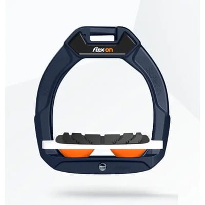Veiligheidseinzittingen voor het paardrijden Verchamberd Grip Marine/Wit/Oranje kind Flex-On Safe-On
