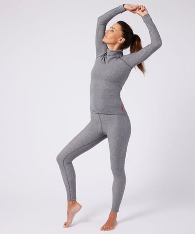 Damart - Dames-T-shirt met col Comfort Thermolactyl 4 - Dames - Grijs - 34-36 (XS)