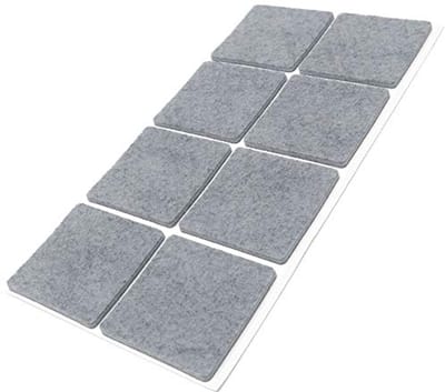 Zelfklevende Viltglijders - Vierkant 50x50mm voor Meubel- en Vloerbescherming