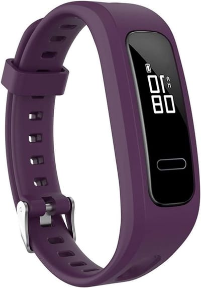 Paarse Siliconen Horlogeband voor Honor Band 4 en Band 3E - Vervangband voor Smartwatch, Comfortabel en Duurzaam