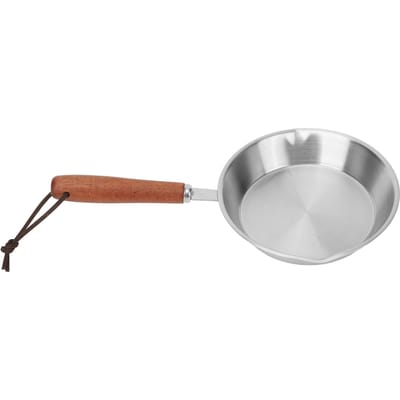 Roestvrij Staal Koekenpan Eierpan Braadpan voor Huishouden Restaurant Inductiekookplaat L white