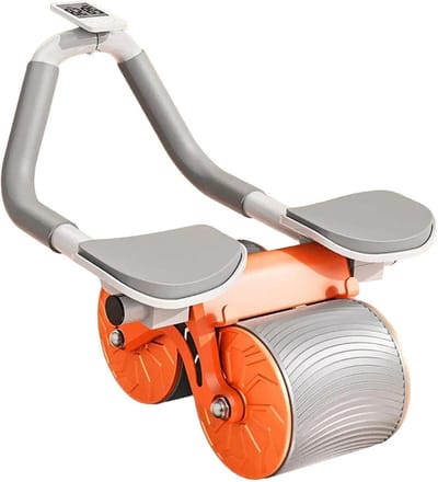 Buikspierroller - Kern trainer - Thuis trainen - Automatische terugvering - 47 x 30 x 26 cm - Oranje