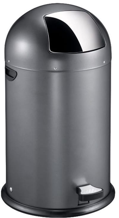 EKO - Kickcan 40 liter - Steel - donkergrijs - Prullenbak