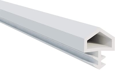 deurafdichting voor kamerdeuren, kamerdeurafdichting, rubberen afdichting voor deuren en ramen, 5 meter, TPE-rubber, 12 mm vouwbreedte, 4 mm groefbreedte, 6 mm groefdiepte, deurrubberen kozijnafdichting (wit)