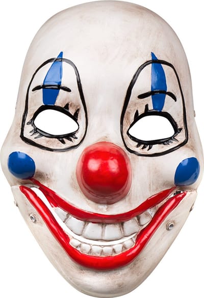 Boland - Masker Scary clown met beweegbare kaak - Volwassenen - Clown - Halloween en Horror- Clowns en Circus