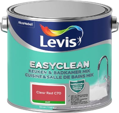 Levis - Easyclean Keuken & Badkamer Mix - Clear Red C70 - Mengverf - 2,5 L