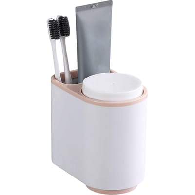 Gorgelbekerhouder Magnetisch Ophangbaar Handstand Adsorptie Tandenborstelbekerrek voor Badkamer Type 2 gray