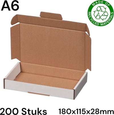 Power Escorts Gerecycled Brievenbusdoos A6 180 x 115 x 28 mm 200 Stuks