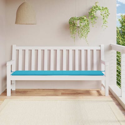 vidaXL - Tuinbankkussen - 200x50x3 - cm - stof - turquoise