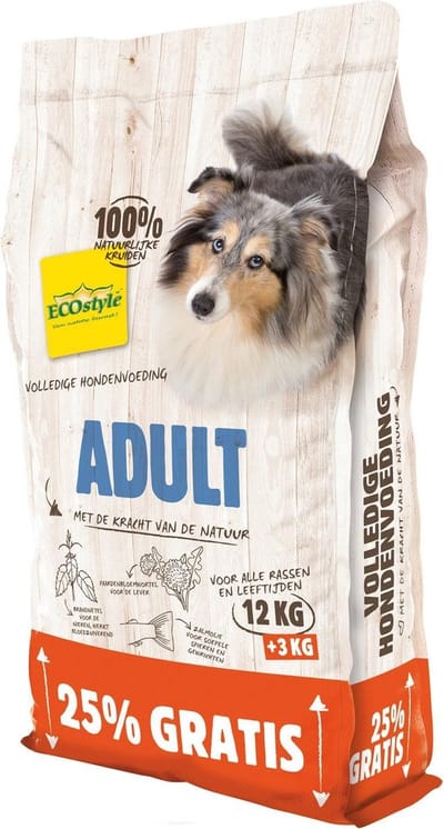 Vitastyle Adult Bonusbag - Hondenvoer - 12+3 kg