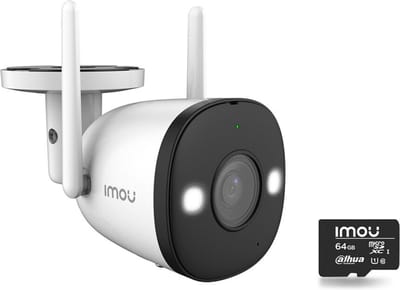 Bolture Buiten Camera Met Nachtzicht - Buitencamera Wifi Met App - IP Camera - Beveiligingscamera - Draadloos - 2MP - 64GB SD Kaart