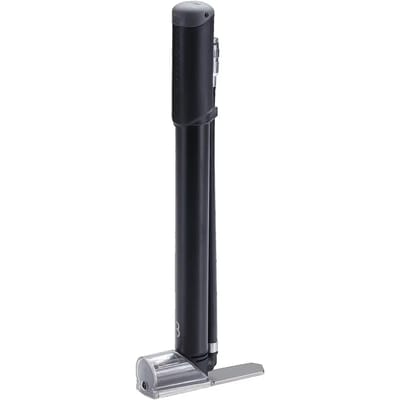 BBB Cycling Traveller Telescopic Mini Fietspomp - Kleine Fietspomp met Drukmeter - Stabiel en Krachtig - Zwart - BMP-53