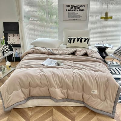 De Zomer Koel Dekbed Pure Water Wassen het Katoen Airconditioner om Mogelijk te zijn Machinewassen de Dekbedkern Slaapzaal Eenpersoons 150x200cm&Just quilt No pillow