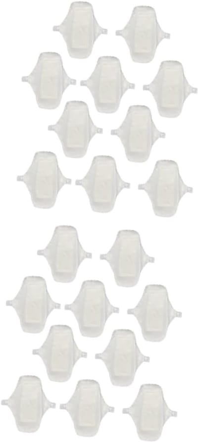 Katoenen Inlegkruisjes - Herbruikbaar Maandverband - Intieme Hygiëne - Met Vleugels - 18x13 cm - Wit