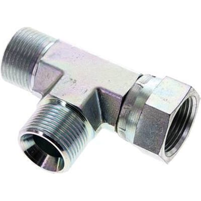T-koppeling G3/4'' Buitendraad x Binnendraad Staal hydrauliek 325 bar (4566.25psi)