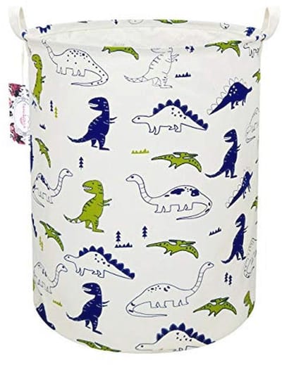 Schattige Dinosaurus Wasmand voor Kinderen – Speelgoedopslag met Handgrepen