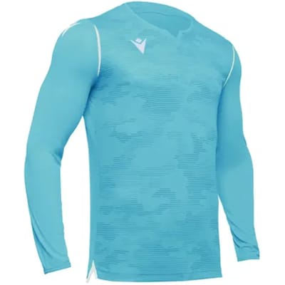 Macron Ares Keepershirt Lange Mouw Kinderen - Hemelsblauw / Wit | Maat: 7-8 Y