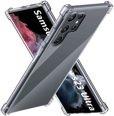 Hoesje Schokbestendig en Dun TPU Transparant Geschikt voor Samsung Galaxy S23 Ultra